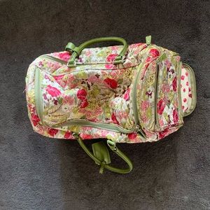 Vera Bradley Rolling Duffel in Make Me Blush Pattern